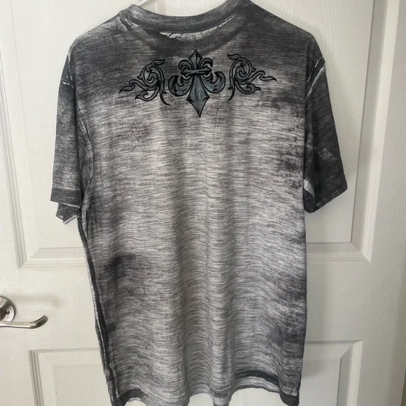 Affliction Black and Gray Graphic Tee - Picture 2 of 4